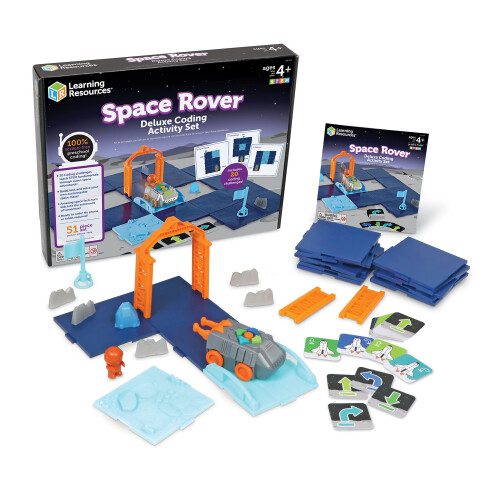Learning Resources Learning Resources Space Rover Deluxe Coding Activity Set - Robotics for Kids, STEM Interactive Programming, Scientific Toys, Critical Thinking, Engin