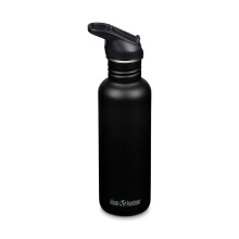Klean Kanteen 27 oz Classic Water Bottle with Flip Seal Sport Cap & Straw - 100% Leakproof Spout & Cap - Durable, BPA-Free & Stainless Steel Material