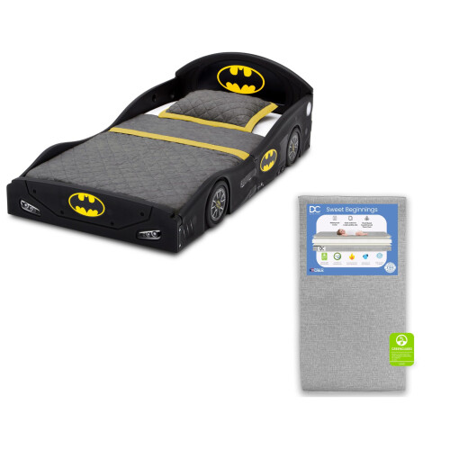 Delta Children Delta Children DC Comics Batman Batmobile Deluxe Kinderbett mit Schutzgeländern