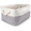 Large Fabric Storage Box, Rectangular Dressing Room Storage Basket with Handle for Toys, Wardrobe (f 1