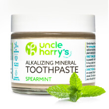 Uncle Harry's Spearmint Remineraliserende Tandpasta 1,5 lb pot | Natuurlijke Witte Tandpasta Frist Adem & Bevordert Glazuur | Vegan Vrijkleur