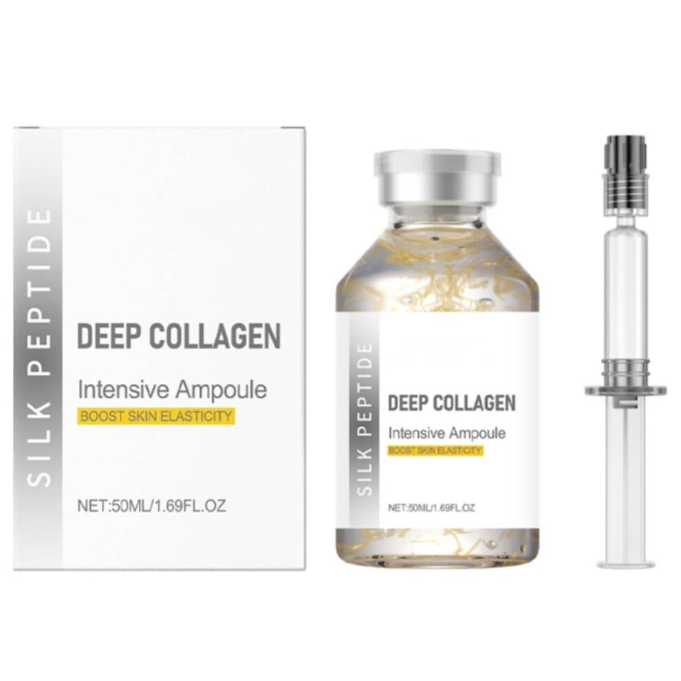 Osfriage Deep Collagen Silk Peptide Lifting Ampoule Serum,Korean Facial Essence,Skin Firming & Moisturizing Serum (50Ml)
