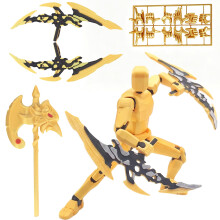 Pthjswj T13 Action Figurset - (Monterad) 3D-tryckt Actionfigur, Titan 13, Rörlig Docka 13, Robotfig
