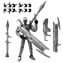 Pthjswj T13 Actionfigur Set - (Monterad) 3D Utskriven Actionfigur, Titan 13 Actionfigur