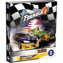 Formula D Board Game Singapore - Docks EXPANSION - Thrilling Night Races and Daring Challenges! Fast-Paced Strategy Game for Kids & Adults, Ages 8+, 2