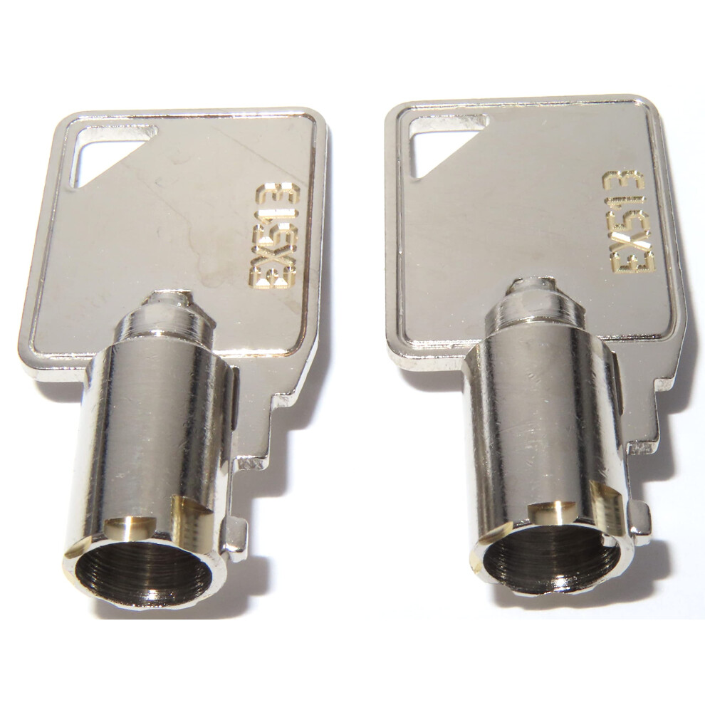 Generic Ex513 Elevator Keys: 2 Vertically Engraved, Independent Service Light-Fan Lockout Keys For Kone & Hiss-Craft, Mechanical Switch, Manual Operat 767870474330
