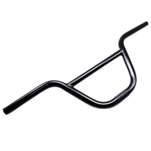 BMX Handvat Zwaluwvorm Hoog-Koolstof Staal 585mm 22.2mm Fietsaccessoires, Zwart, (WS01-CBBK-A)