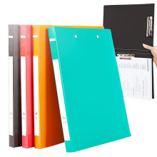4 Pack A4 Dubbel Stark Klipp Fil Mapp, Ringlös Binder, Kläm Mapp Utan Ringar