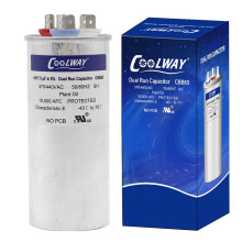 45/7.5 uF 45+7.5 MFD 5% 370V of 440V Dubbele Start AC Condensator