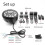 LED headlight for fat ebike - 36V 48V front light retro black taillight 4