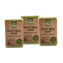 Honey Sweetie Acres Jabón Facial de Aguacate y Leche de Cabra 3-Pack de 3 Oz - Natural y Ecológico