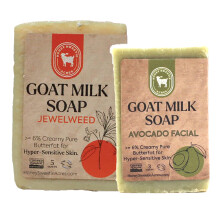 Honey Sweetie Acres Jabón Facial y Corporal de Cabra - 3 oz de Aguacate + 5 oz de Leche de Cabra