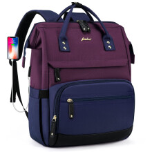 Laptop Rugzak voor Vrouwen: 15.6 Inch Reisrugzakken Met USB Oplaadpoort Diefstalbestendig