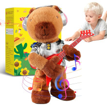 Marsjoy Gungande Dansande Capybara Plush Toy, Sjungande Musik Plush Stuffed Animals