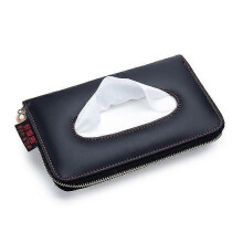 Car Tissue Box, Car Visor Tissue Holder, Car Tissue Holder, Premium Tissue Case Holder for Car (blac