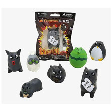 Exploding Kittens - SquishMe Slow Rise Foam Figure with Exclusive Unfair Advantage Card for The Game, Multi