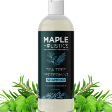 Rosmarin Tea Tree Mint Shampoo - Rengörande shampoo för uppbyggnad och flingor med pepparmyntolja och tea tree olja