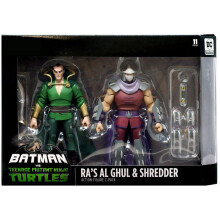 DC Collectibles Batman Vs Teenage Mutant Ninja Turtles - Ra's Al Ghul & Shredder Figur 2er Set Exklusiv