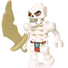 LEGO NINJAGO Legacy Minifigur - Wyplash Skulkin Skelett (mit Schwert)