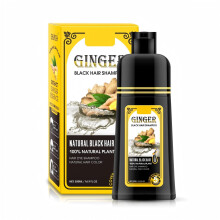 Ingefära Svart Semi-Permanent Hårfärg Shampoo, 30-Dagars Färg, Klart på 5 Minuter - 500ml