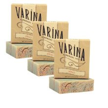 Varina Natural Angel Bar Soap - Skonsam rengöring för känslig hud, blommig - 3 Pack