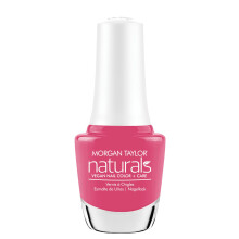 Morgan Taylor Naturals Nagellack - Växtbaserad, Vegan, Giftfri, Chip-resistent, Långvarig, Högglans (Blushing In Pink, 0.5 oz)