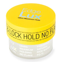 Lux Kollektion Kantskontrollgel för 4C Hår - 48 Timmars Håll, Med Ricinolja, Keratin & Biotin