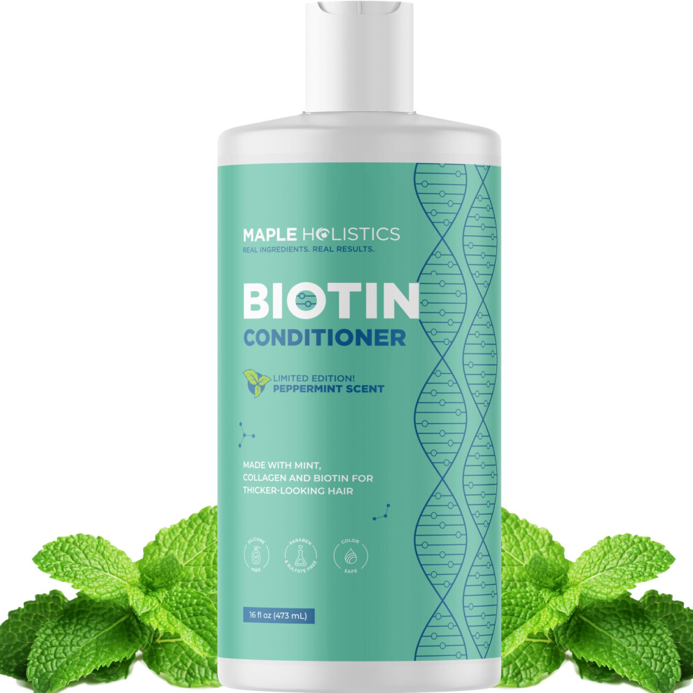 Maple Holistics Volumizing Biotin Conditioner For Thinning Hair - Volumizing Conditioner For Fine Thin & Weak Hair - Sulfate Paraben & Silicone Free Hair Conditioner