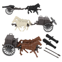 BMC CTS Amerikansk Inbördeskrig Artilleri Hästvagn - ACW Kannon Limber Caisson Set