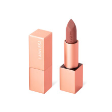 Lawless Kvinnors Forget the Filler Lip-Plumping Linje-Uppslätande Satin Cream Läppstift, Marocko, Rosa, 0,1 Ounce