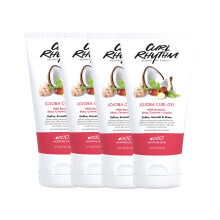 Curl Rhythm Jojoba Curl Gel - Definierendes Gel für vollere, gepflegte Wellen - 4er Pack
