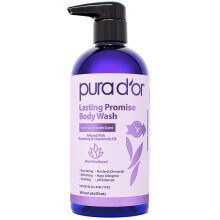 PURA D'OR 16 Oz Lasting Promise Body Wash - Kalmerende Lavendel Geur - Aloë Vera Basis