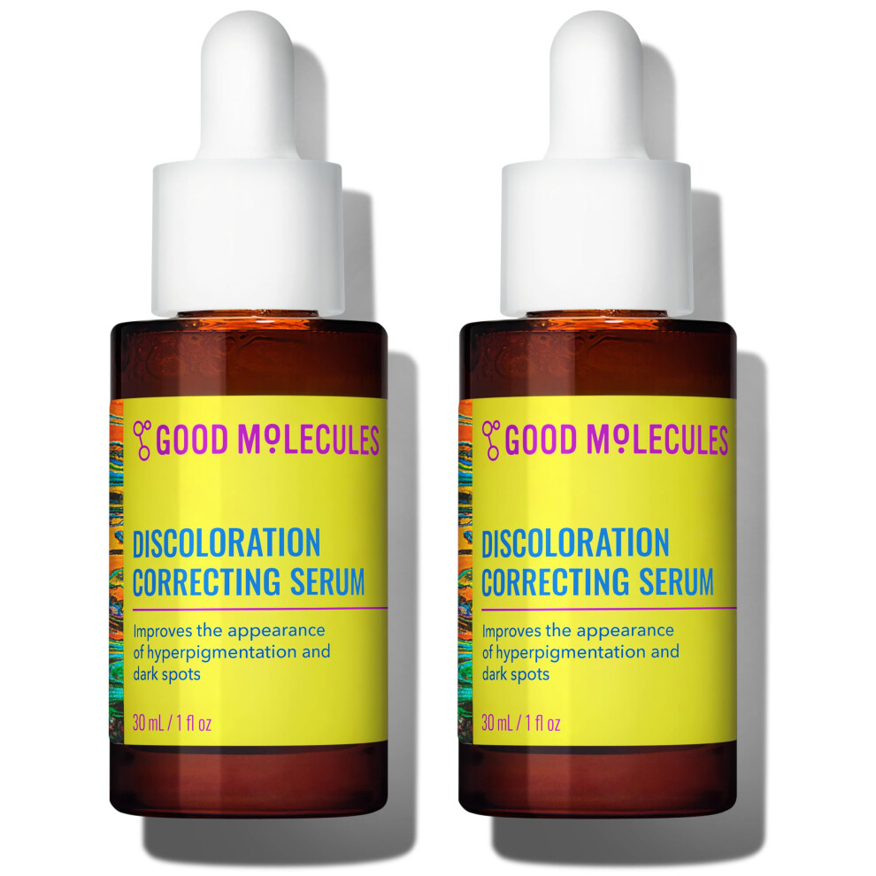 Good Molecules Discoloration Correcting Serum Pack 2 - 30 Ml Each | Tranexamic Acid & Niacinamide Serum To Target Dark Spots And Hyperpigmentation, Sk