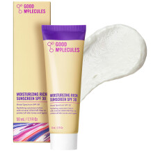 Good Molecules Moisturizing Rich Sunscreen SPF 30 - Mineral Zinc Oxide Face Sunscreen - Hydrating, Fragrance-Free, No White Cast | Broad Spectrum UVA/