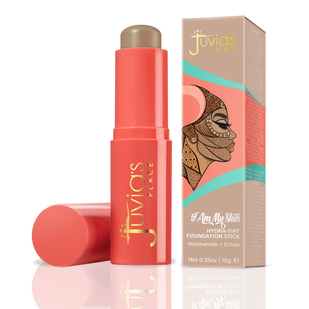 Juvia's Place I Am My Skin Hydra-Tint Foundation Stick - 19 Luxor - Light With Rosy-Neutral Base, Buildable, Hydrating & Blurring Coverage, Satin Fini