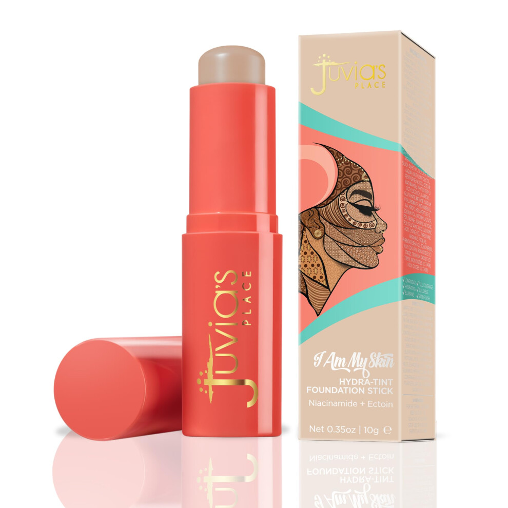 Juvia's Place I Am My Skin Hydra-Tint Foundation Stick - 20 Lima - Fair Neutral Peachy Tone, Buildable, Hydrating & Blurring Coverage, Satin Finish Fo
