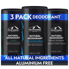 Mountaineer Brand 3 Natural Deodorant for Men Multiple Scents Bundle | Aluminium Free | Made in West Virginia | Organic & Non Toxic | Odor & Sweat Con