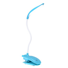 Blå Skrivbordslampa USB LED-Bordslampa 16 LED-Bordslampa med KläMsäNg LäSboklampa LED-Bordslampa