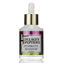 Neogold Collagen & Peptides Plumping Skin Care Facial Serum. Anti Aging Neck & Face Skincare Serum Helps Reduce Appearance Of Crepey Skin, Aging Compl