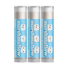 Delight Naturals Marshmallow Läppbalsam - Set om Tre