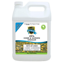 Natural Armor 45% Vinagre Concentrado Industrial - Extra Fuerte - 9X Más Fuerte Que Vinagre Común (128 Oz, Recarga)