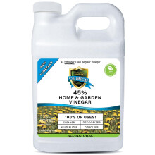 Natural Armor 45% Vinagre Concentrado de Fuerza Industrial - 9X Más Fuerte Que el Vinagre Normal (320 Oz 2.5 Galones)