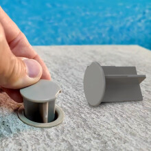 Tappi per Recinzione Piscina - 25 Pezzi di Tappi per Fori da 1 Pollice - Copertura per Sleeve in Recinzioni di Sicurezza