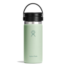 Hydro Flask Flex Sip Coffee Tumbler - Insulated Stainless Steel, Non Spill, Leak Proof Travel Coffee Cup 16 Oz Aloe Green