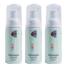 autobrush Fluoride-Free Foaming Toothpaste for Kids, Watermelon Flavor, Whitening & Deep Cleaning, Travel Friendly, Anti-Cavity (Pack of 3)