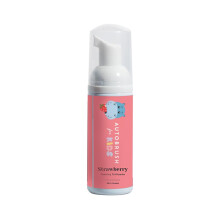 autobrush Fluoride-Free Foaming Toothpaste for Kids, Strawberry Flavor, Whitening & Deep Cleaning, Travel Friendly, Anti-Cavity (Pack of 1)