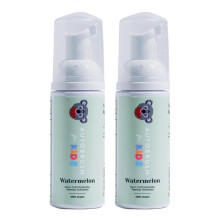 autobrush Fluoridfri skummande tandkräm för barn, Vattenmelon, Vitande & Djuprengörande, Resvänlig, Anti-Karies (2-pack)