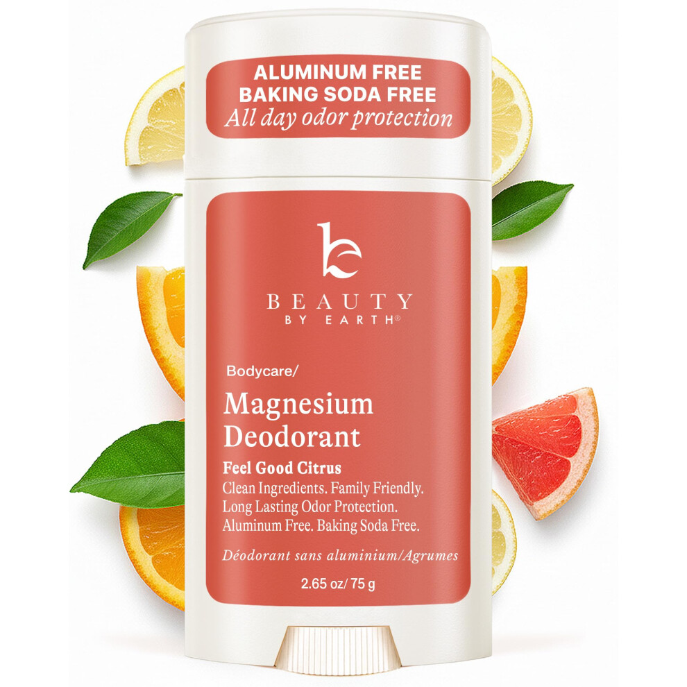 Beauty By Earth Aluminum Free Deodorant For Men & Women - Usa Made With Natural & Organic Ingredients, Fresh Long-Lasting Odor Protection, Baking Soda Free, Non-Irrit