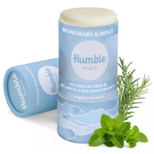 HUMBLE BRANDS Deodorant Stick, Rosemary Mint - Aluminum-Free Deodorant for Women & Men with Baking Soda, Essential Oils & Beeswax - Underarm Skincare