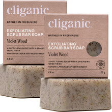 Cliganic Jabón Exfoliante - Jabón Corporal Para |Hombres y Mujeres con 98% Ingredientes Naturales Limpia, Suaviza & Revitaliza la Piel